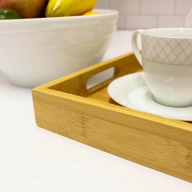 Rotherhithe Bamboo Serving Tray, 1.5" H x 9" W x 7" D