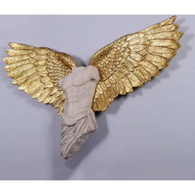 Statue de décoration murale petit petit ange mâle