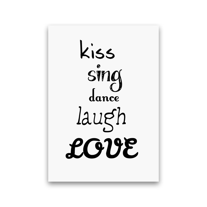 Kiss - Print, No Framed, 42cm H x 30cm W x 1cm D