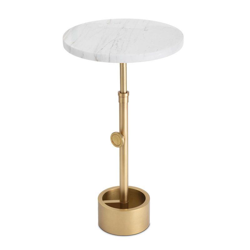 Myles Accent Table (Natural Brass), Natural Brass