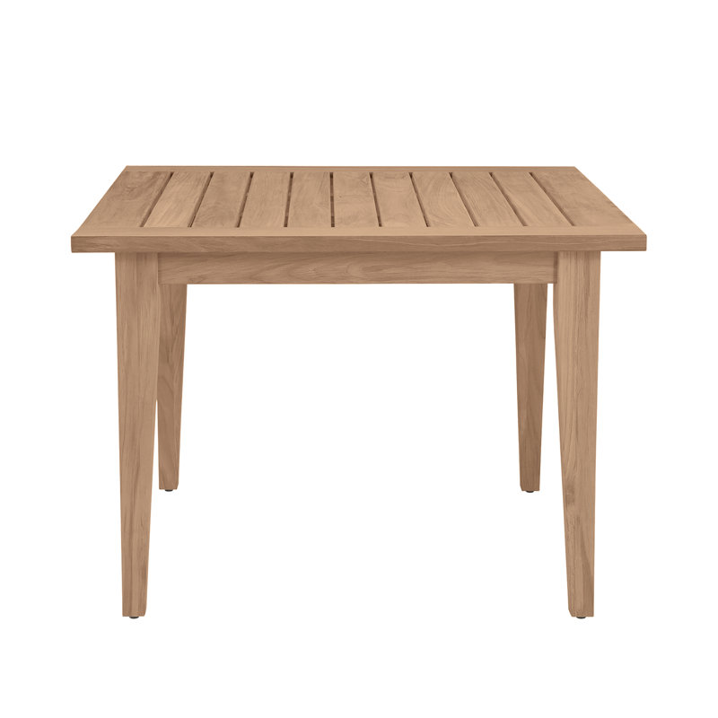 Club Teak Outdoor Dining Table, Natural Teak