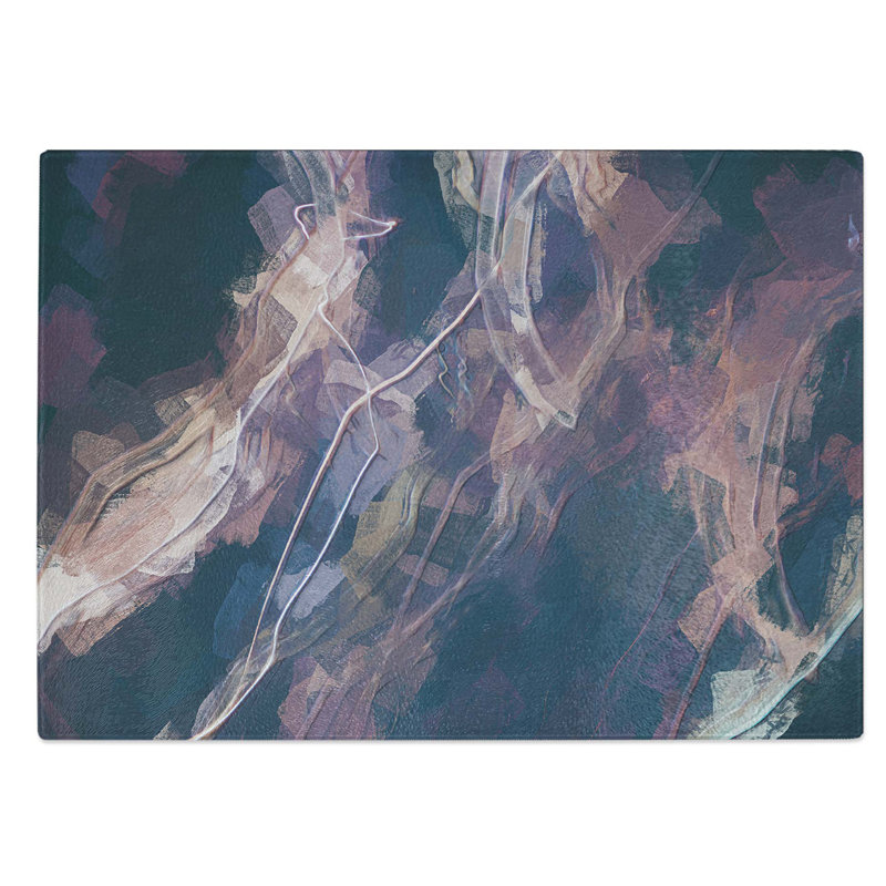 Glass Endless Feelings in Abstract Chopping Board, 28.5 cm W x 20 cm L