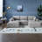 Compression Cloud Sofas, 102 Inch Corduroy Modular Modern Couch For Home