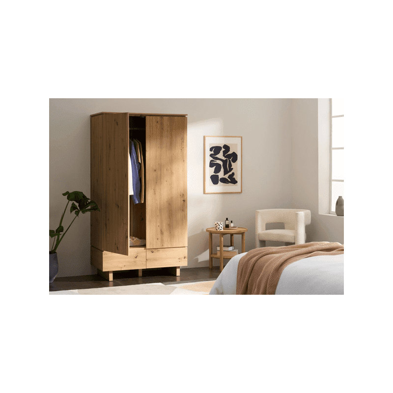 Sidoine Solid Wood Wardrobe