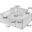 Élégant en couleur - bloc de velours de tortue, peut accueillir 4 personnes, éponge haute densité entièrement compressée, boulochage, facile à entretenir, luxueux et multifonctionnel, fait de différentes façons, 4 capacités, doux et doux,