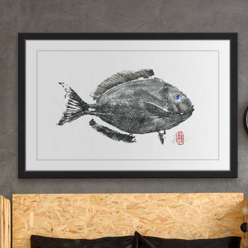 « black tang », reproduction d’art encadrée, H 12 po x l 18 po x P 1,5 po