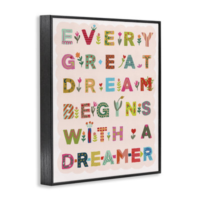 Chaque grand rêve, estampe numérique, design par Kamdon Kreations