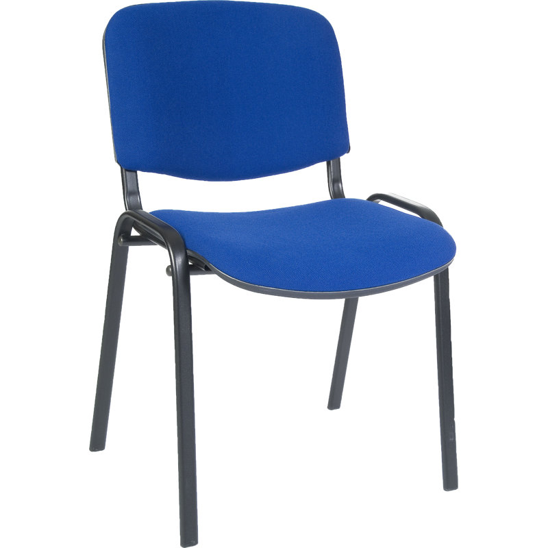 Myrine Armless Stacking Chair, Blue