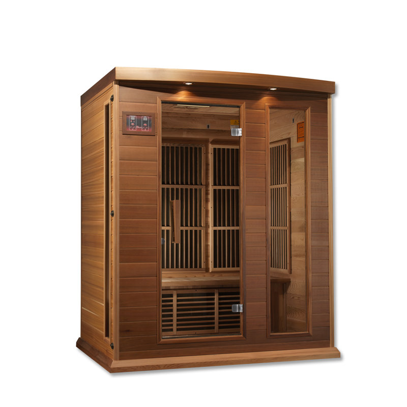 Dynamic Saunas 3-Person Low EMF FAR Infrared Sauna in Canadian Cedar				