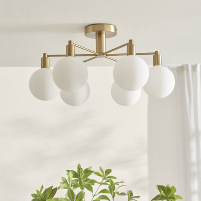 Denislav 6 - Light Metal Globe Pendant