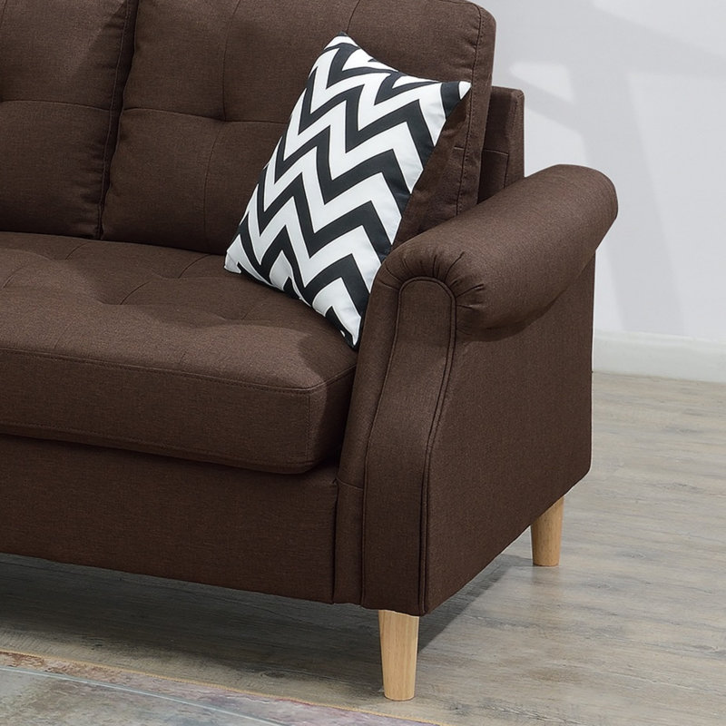 Canapé modulaire réversible Living, Polyfibre café