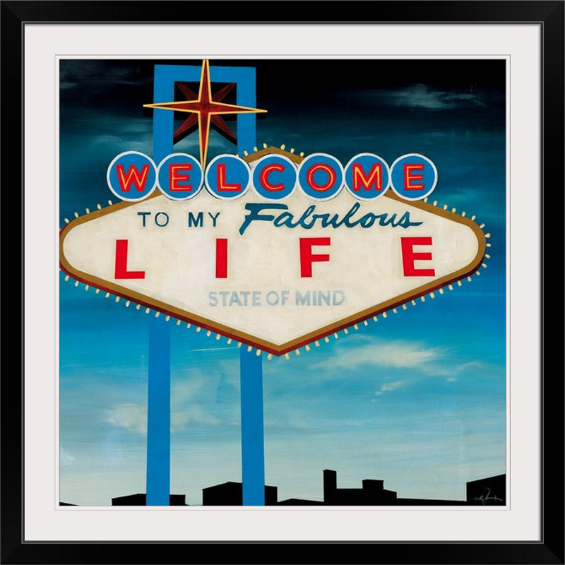 Annel «Welcome» par KC Haxton, reproduction d'art, H 24 po x l 24 po x P 1,5 po, Toile