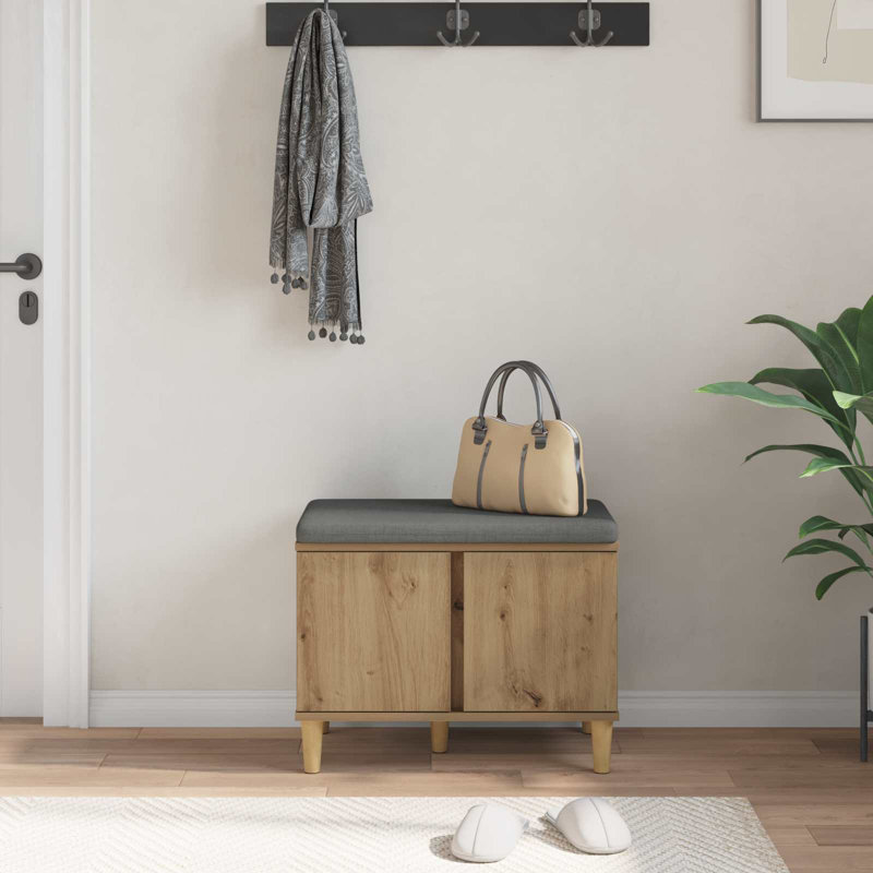Storage Bench, Artisan Oak, 46cm H x 60cm W x 38cm D