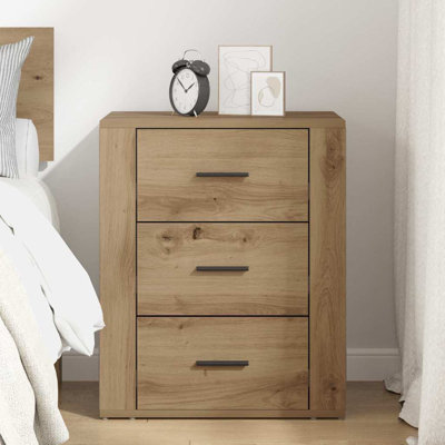 35cm W Manufactured Wood Bedside Table