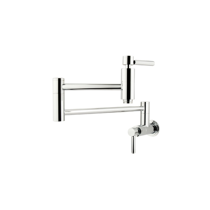 South Beach Pot Filler With Accessories, Polished Chrome