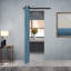 Porte de grange pliante à panneaux en panneau de fibres à densité moyenne avec ensemble de quincaillerie d'installation-87295474-87295472