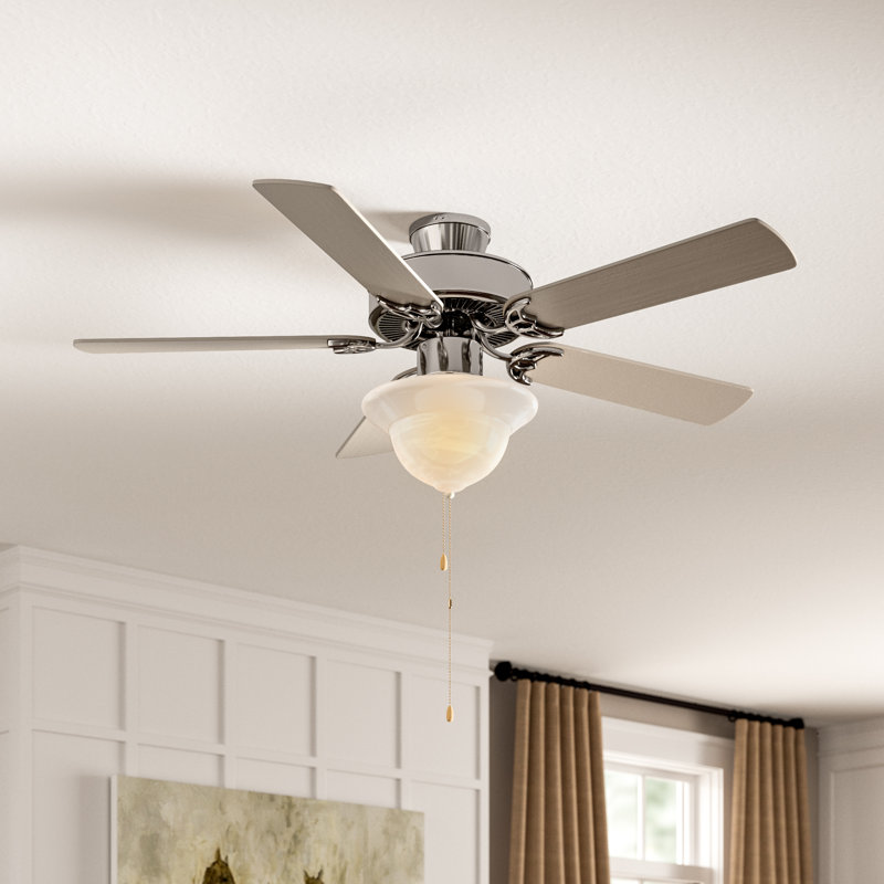 Ceiling Fan with Light Kit, Brushed Nickel