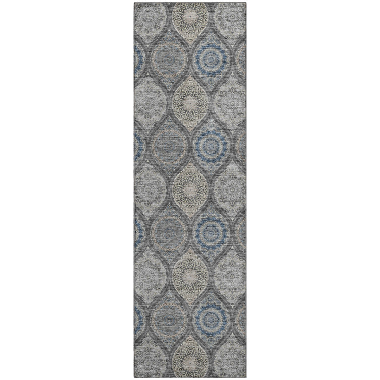 Premium Machine Washable Prisco Gray Rug