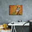 «Epic Graffiti 'Giraffe In Gold» par David Stribble, art mural sur toile-101632421