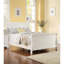 Tête de lit blanche avec contreplaqué moderne au design contemporain-800491040