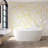 59" Streamline Freestanding Soaking Acrylic Bathtub With Drain and Bamboo Tray-1334665230