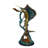 Bobb Sailfish-large jumping, with small fish Bronze Statue