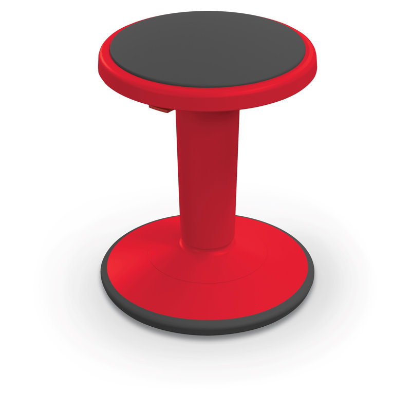 Tabouret actif à hauteur réglable Adelmina, H 18 po, Rouge