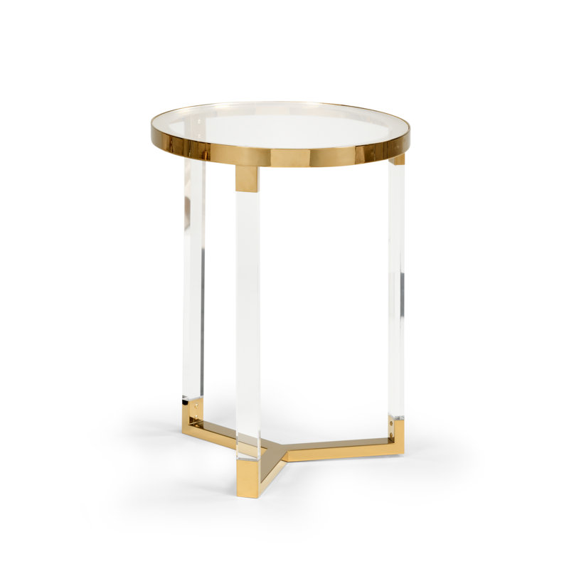 Moravian Glass End Table