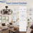 26'' Black Caged Ceiling Fans with Remote App Control for Patio Kitchen Bedroom, Farmhouse Flush Mount Ceiling Fan with Lights Reversible 6 Speed Timer -720269351-720269350