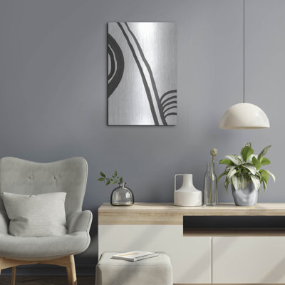 «Ink Lines IV» par Regina Moore, art mural en métal