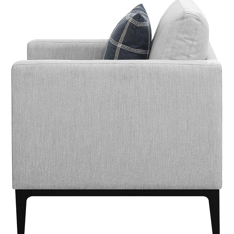 Siège gris transitionnel - Combine confort et esthétique moderne pour une chaise confortable
