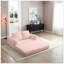 Canapé-lit convertible 2 en 1 pliant, canapé-lit en velours côtelé moderne avec 2 coussins, causeuse futon rembourrée avec lit escamotable pour le salon-155384768-155384770