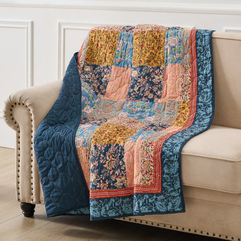 Jeté imprimé patchwork Tangier Boho