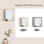Miroir moderne en bois massif 36 "* 36"