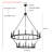 Adriana 24-Light 2-Tier Dimmable Wagon Wheel Chandelier