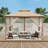 11 Ft. W x 11 Ft. D Steel Patio Gazebo The Soft Roof-62080222