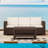 Sperry 78 " W Straight Plastic Patio Sofa with Cushions-20196089