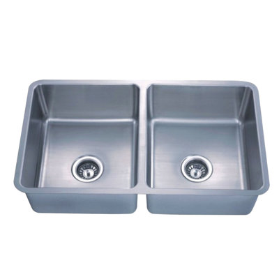 30'' L Double Bowl Stainless Steel Kitchen Sink