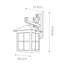 Lucia Black Hardwired Frosted Glass Outdoor Wall Lantern-1669531183