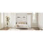 Grand lit escamotable avec 2 garde-robes et tablette de rangement, cadre de lit plateforme pliable multifonctionnel pour chambre d'amis, chambre à coucher, blanc