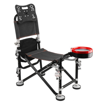 Terriek - Chaise de pêche ajustable à 21 vitesses avec support de canne à pêche