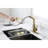 Spot Gold Stainless Steel Laundry Faucet With Single Pull-Out And Dual Spray, 360 Rotating Nozzle, Corrosion Treatment, Suitable For Daily Cleaning Spray In Stainless, High Simple Water Flow Control,