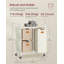 Metal Rolling Laundry Basket with Handles-1790696954