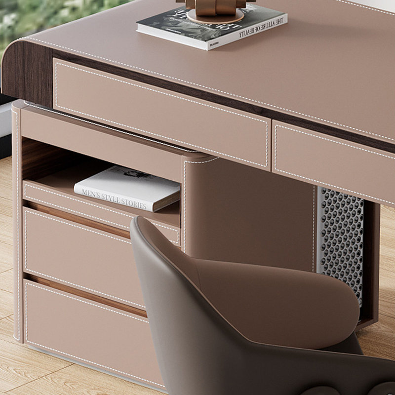 Italian modern office desk, 29.53" H x 70.87" W x 27.56" D