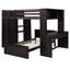 Lit mezzanine peu encombrant avec armoire de bureau intégrée et lit-948638188-948189730