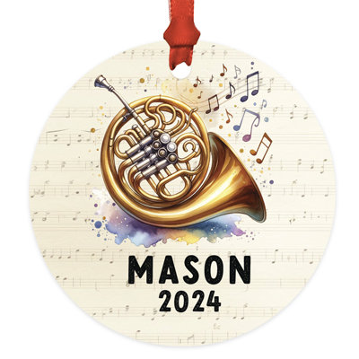 Ornement de Noël personnalisé en métal pour guitare ou joueur de guitare