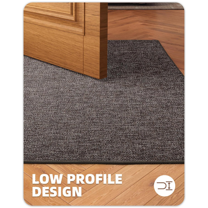 Anvika Non-Slip Indoor Doormat, Brown, 36" W x 59" L