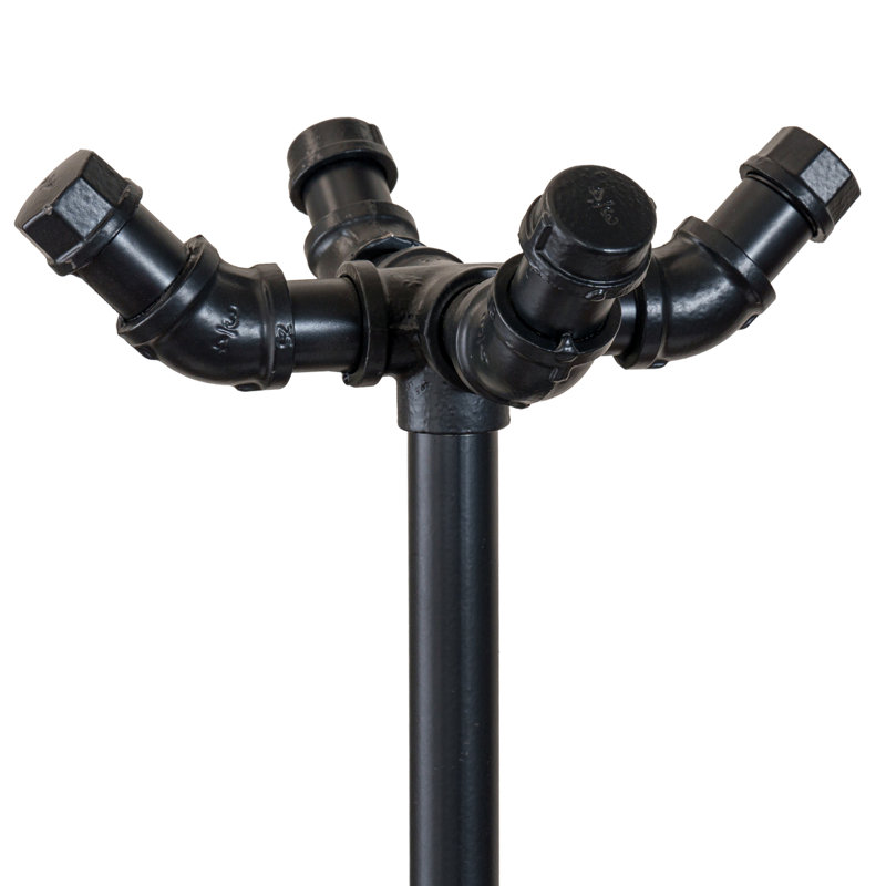 Portemanteaux 65,4 po de hauteur brun