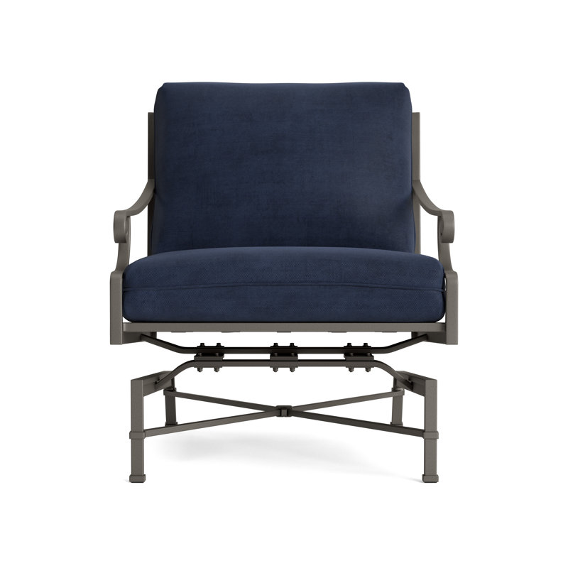 Venetian Outdoor Lounge Chair, Mica, Fusion Neptune