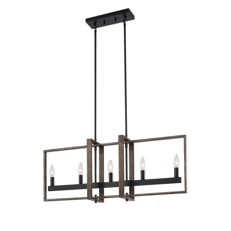 Airel 5 -Light Kitchen Island Linear Pendant Light
